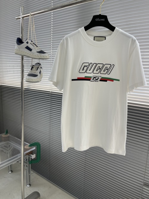 Gucci 25SS Embroidered T-Shirt, Stylish and Comfortable Unisex Design 1 Gucci 25SS Embroidered T-Shirt, Stylish and Comfortable Unisex Design