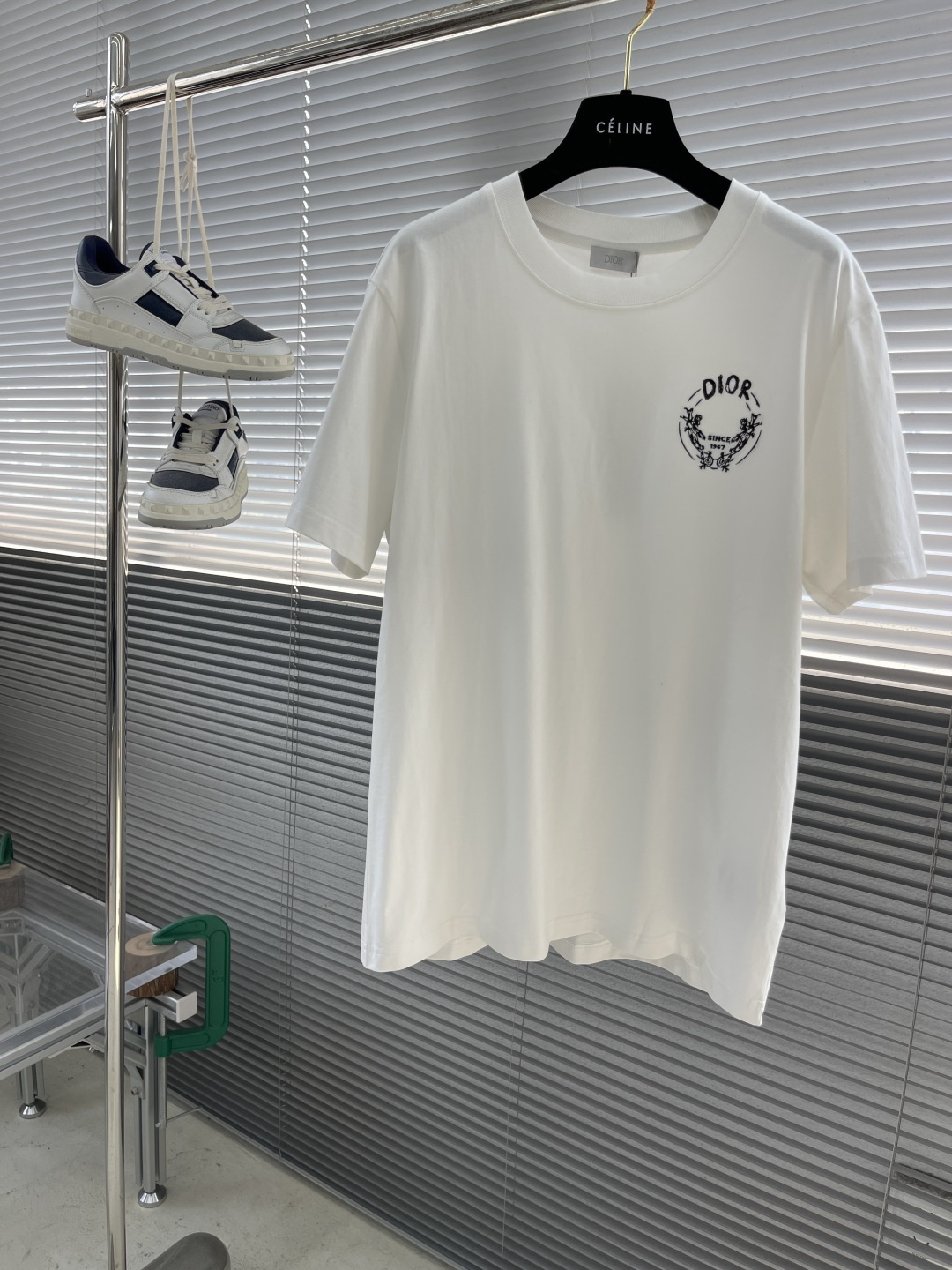 Dior Embroidered Logo T-Shirt - Classic Short Sleeve Tee for Men