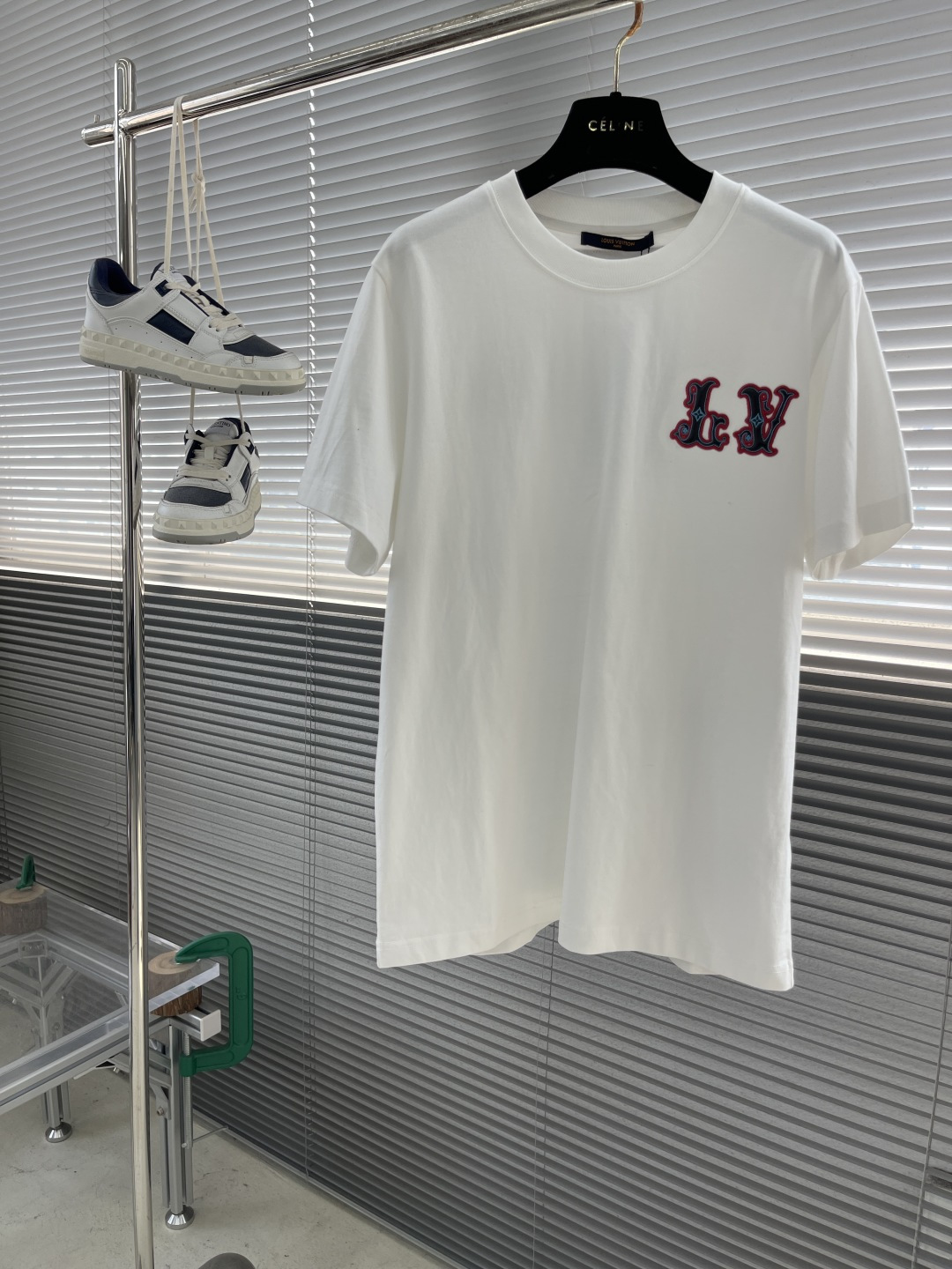 Louis Vuitton 25SS Embroidered Crewneck T-Shirt, High-Grade Cotton Fabric