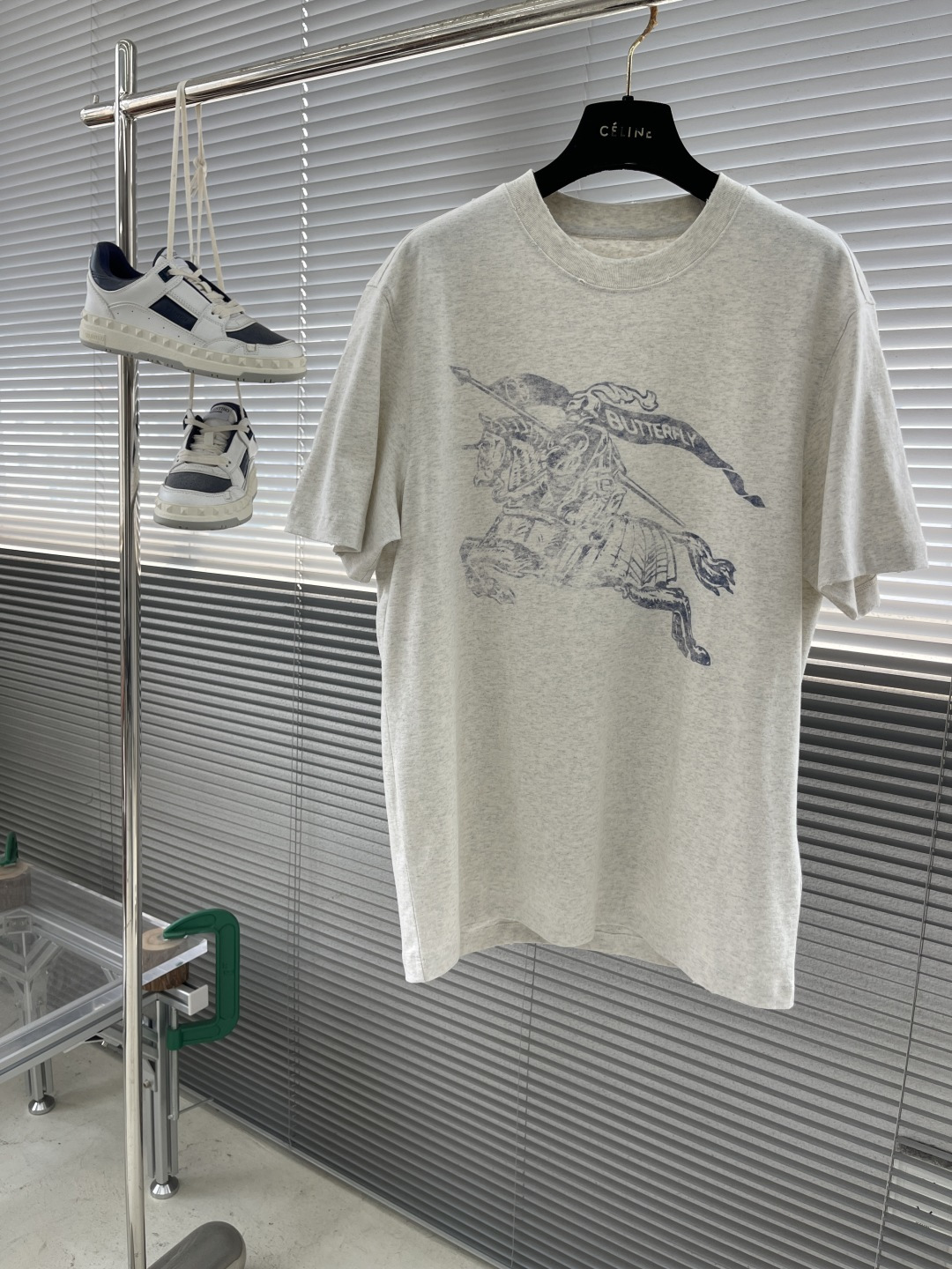 Burberry Logo Graphic T-Shirt, Short Sleeve Crew Neck Tee for Men, Casual Wear