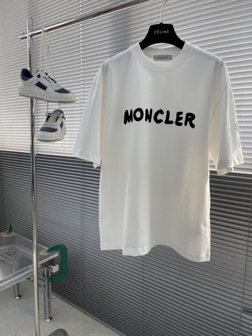 Moncler Men's Casual Short Sleeve T-Shirt Cotton Blend Comfortable Fit 1 Moncler Men's Casual Short Sleeve T-Shirt Cotton Blend Comfortable Fit