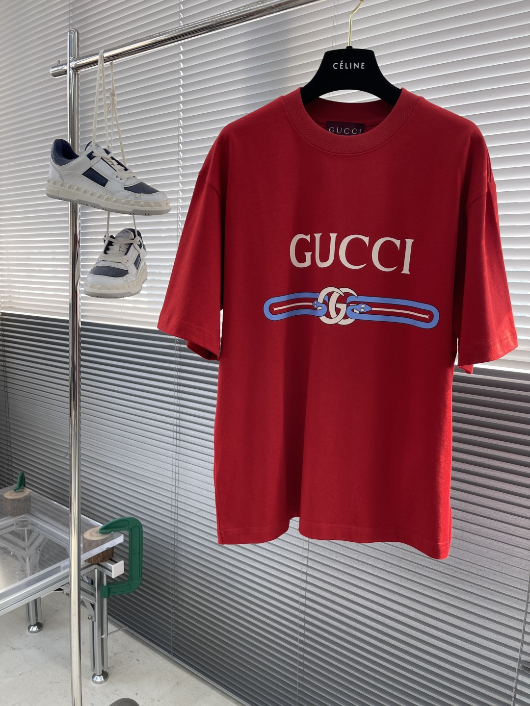 Gucci 2025SS Crew Neck Cotton T-Shirt, Comfortable & Durable - Must-Have!