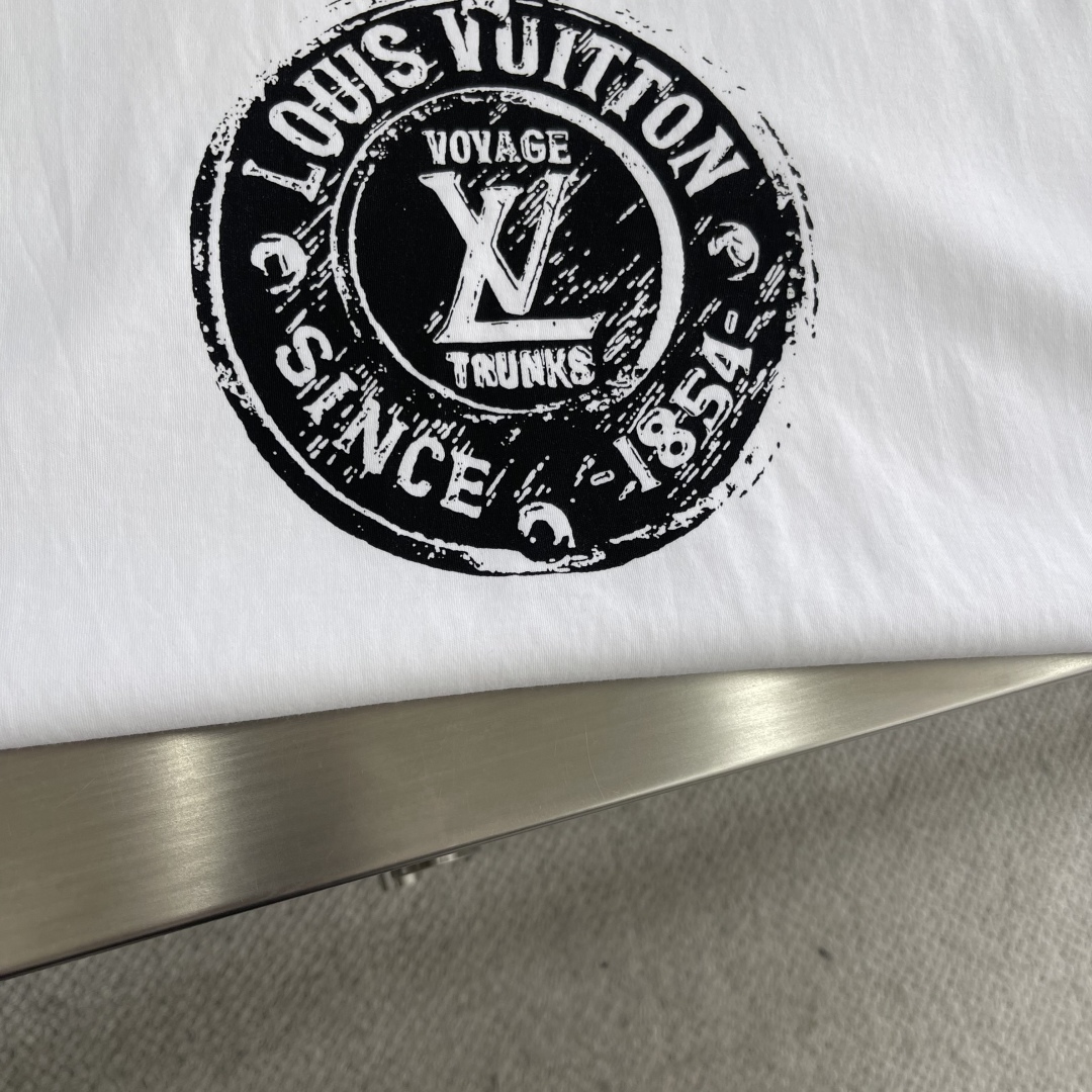 Louis Vuitton 25SS White Cotton T-Shirt With Voyage Print Unisex 5 cmp i1743596336714 7946 0 1
