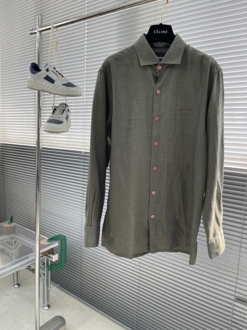 Kiton Linen Embroidered Shirt - Lightweight & Breathable, Sizes M-3XL 1 Kiton Linen Embroidered Shirt - Lightweight & Breathable, Sizes M-3XL