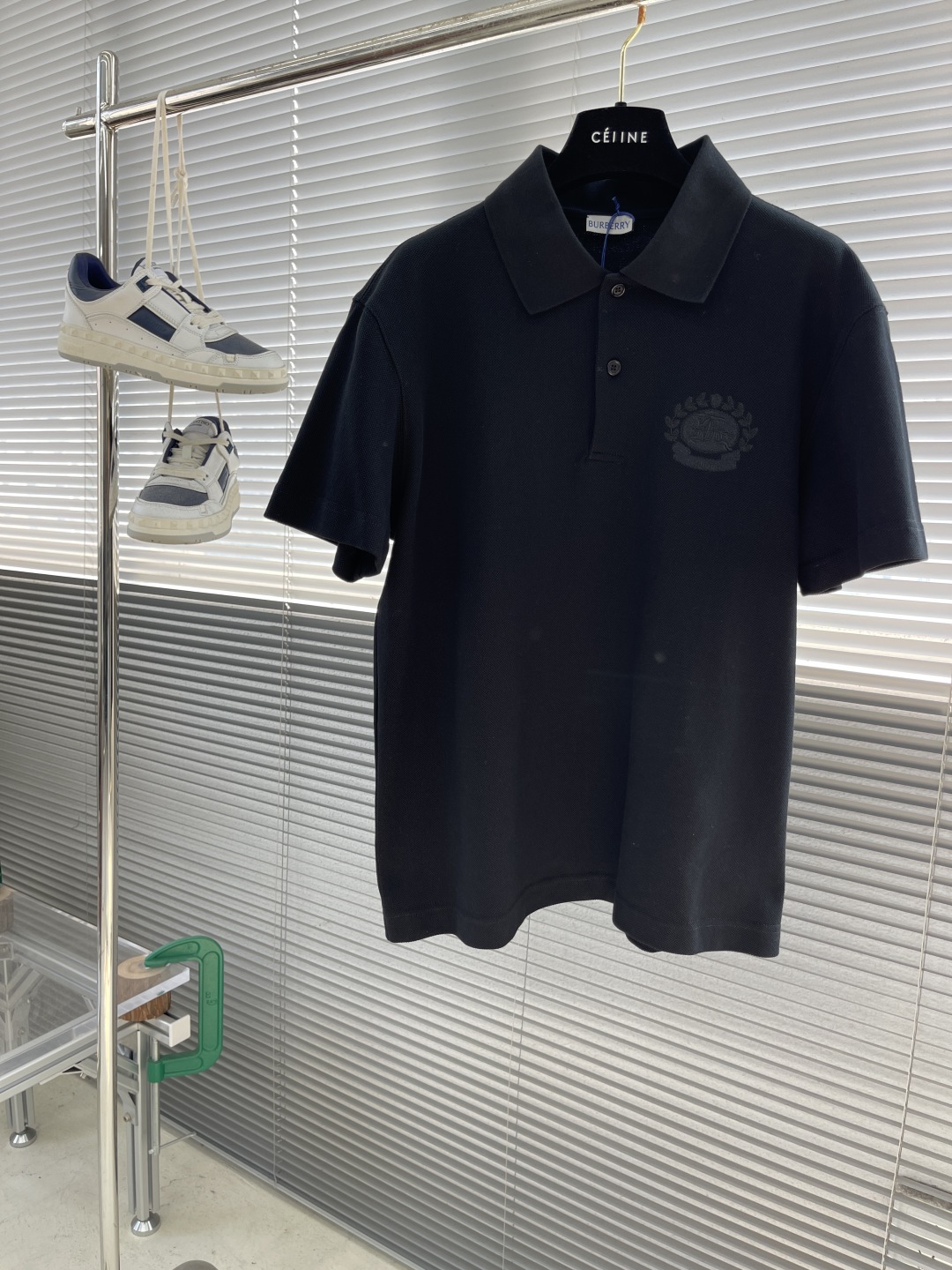 Burberry Men's Black Cotton Polo Shirt with Embroidered Horse Logo 1 cmp i1743598278614 4072 0 5