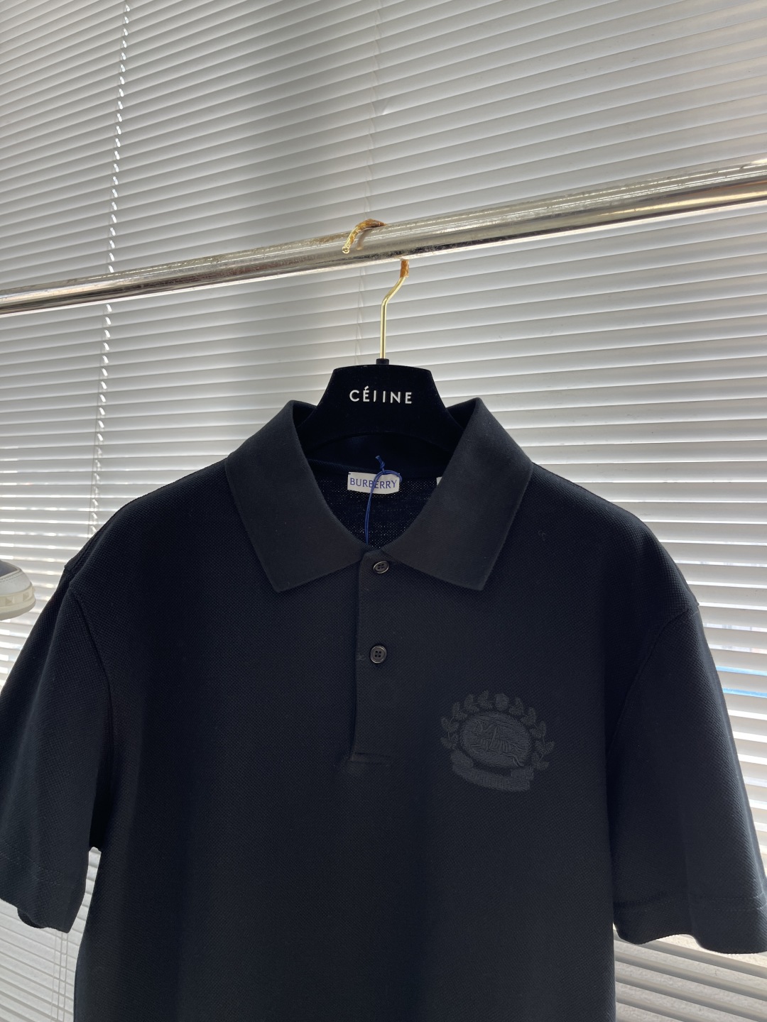 Burberry Men's Black Cotton Polo Shirt with Embroidered Horse Logo 2 cmp i1743598278626 4287 0 6