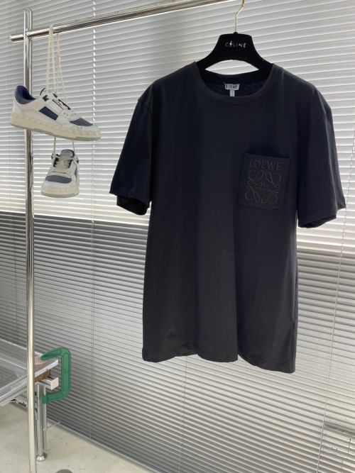 Loewe Anagram Embroidered Pocket Tee - Lightweight Cotton, Relaxed Fit 1 Loewe Anagram Embroidered Pocket Tee - Lightweight Cotton, Relaxed Fit