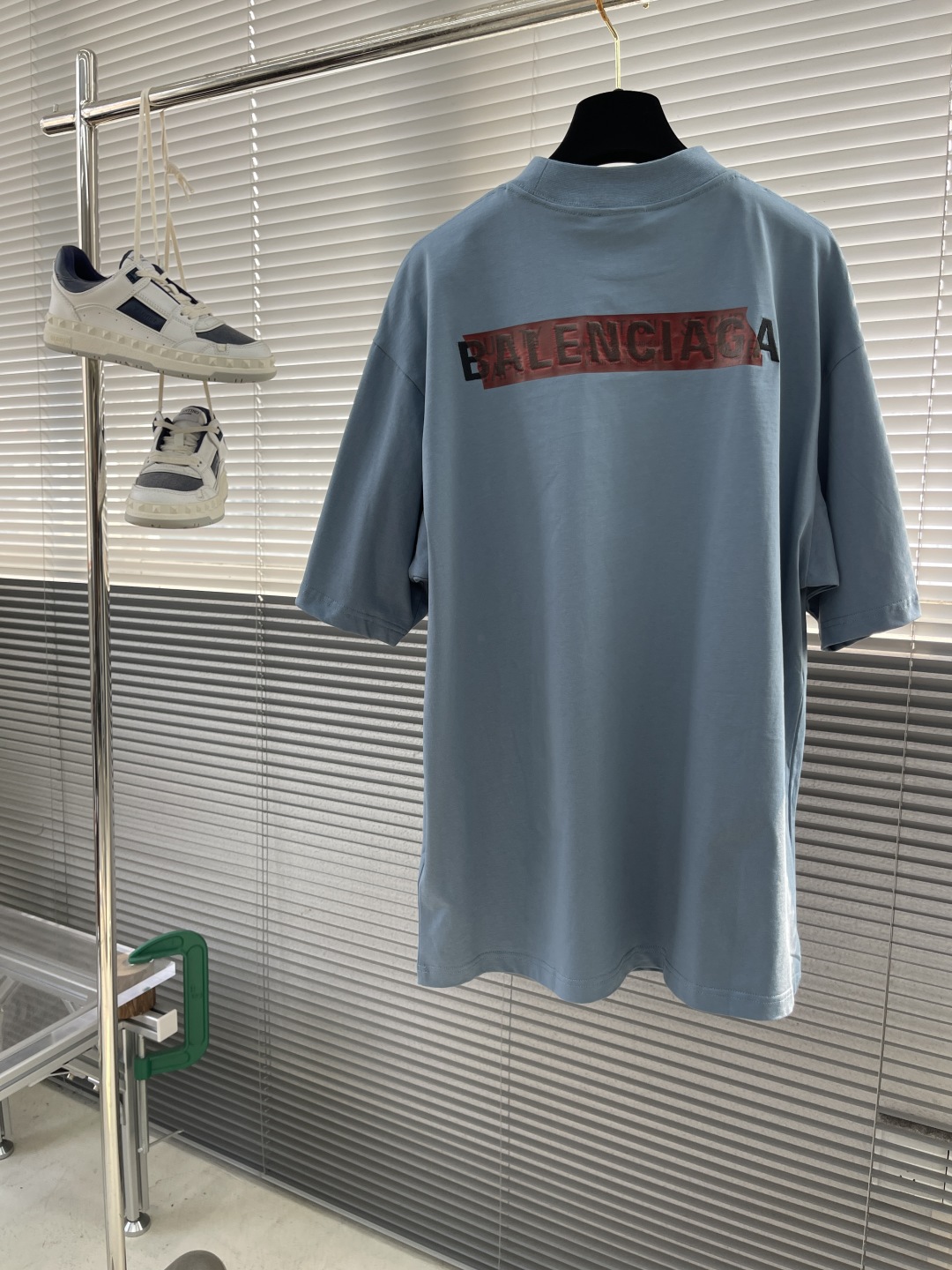 Balenciaga 25SS Black and Orange Tape Embroidered Short Sleeve T-Shirt 8 cmp i1743678620404 4277 0 7