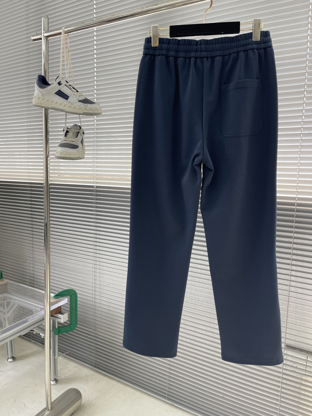 Gucci Men's Navy Blue Jogger Pants with White Logo and Side Stripes 9 cmp i1743679365696 647 0 8