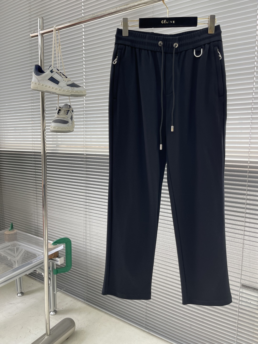 Fendi Men's Casual Pants with Double F Embroidery - Modern & Luxurious