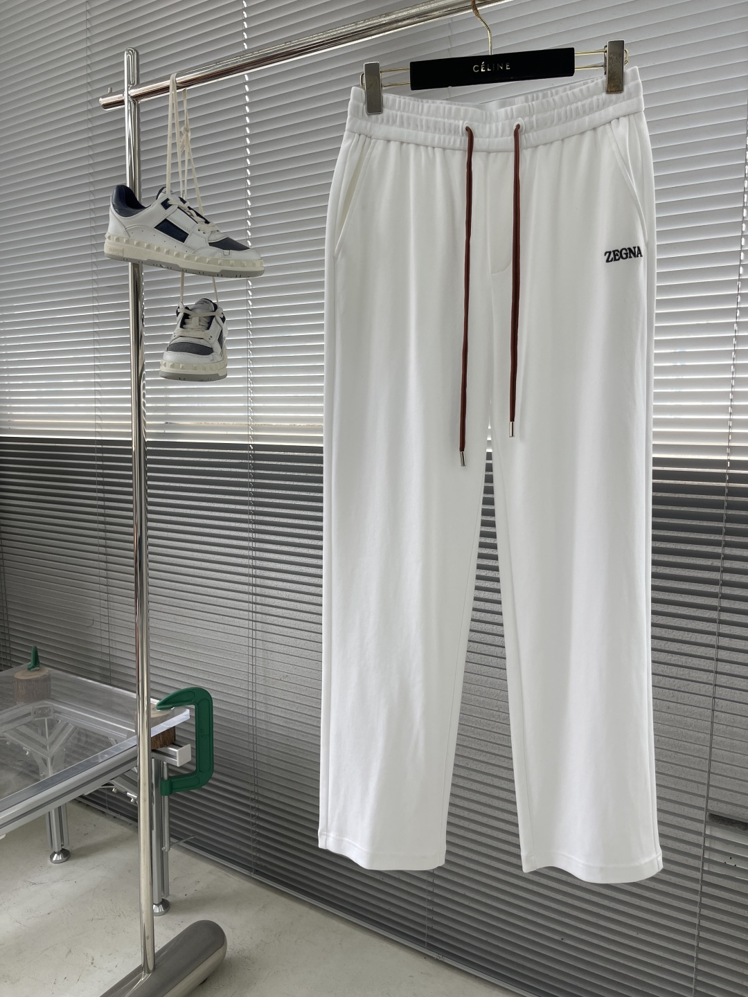 ZEGNA P270-Z White Blend Joggers: Breathable, Lightweight & Wrinkle-Resistant