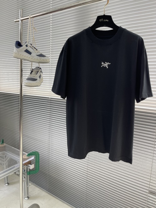 Arc'teryx Embroidered Cotton T-Shirt Heavy Washed Short Sleeve, S-XXL 1 Arc'teryx Embroidered Cotton T-Shirt Heavy Washed Short Sleeve, S-XXL