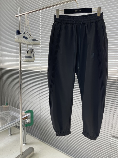 Lulu Lemon 2025SS Embroidered Sportswear Sweatpants Unisex, Drawstring Elastic 1 Lulu Lemon 2025SS Embroidered Sportswear Sweatpants Unisex, Drawstring Elastic