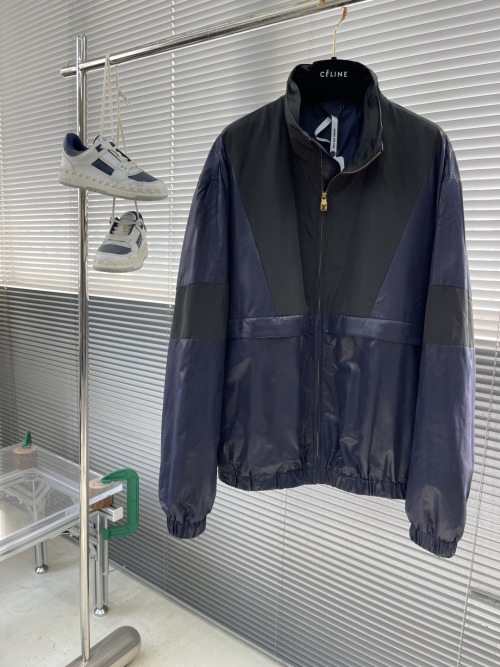 Louis Vuitton 25SS Early Spring Sweatshirt with Checkered Technical Nylon Jacquard 1 Louis Vuitton 25SS Early Spring Sweatshirt with Checkered Technical Nylon Jacquard