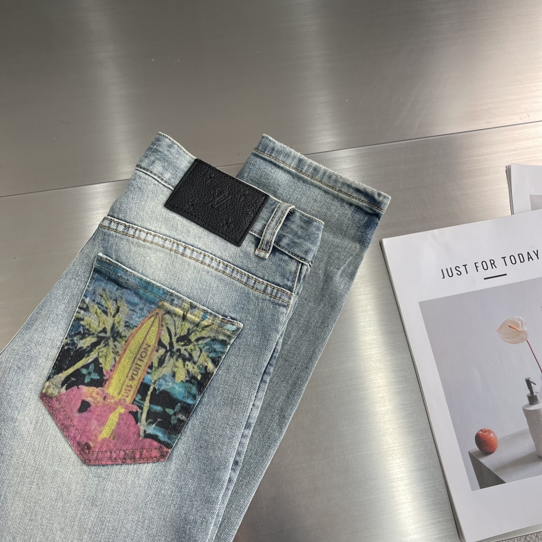 Louis Vuitton 25SS Casual Denim Jeans - Comfortable, Stylish, and Durable