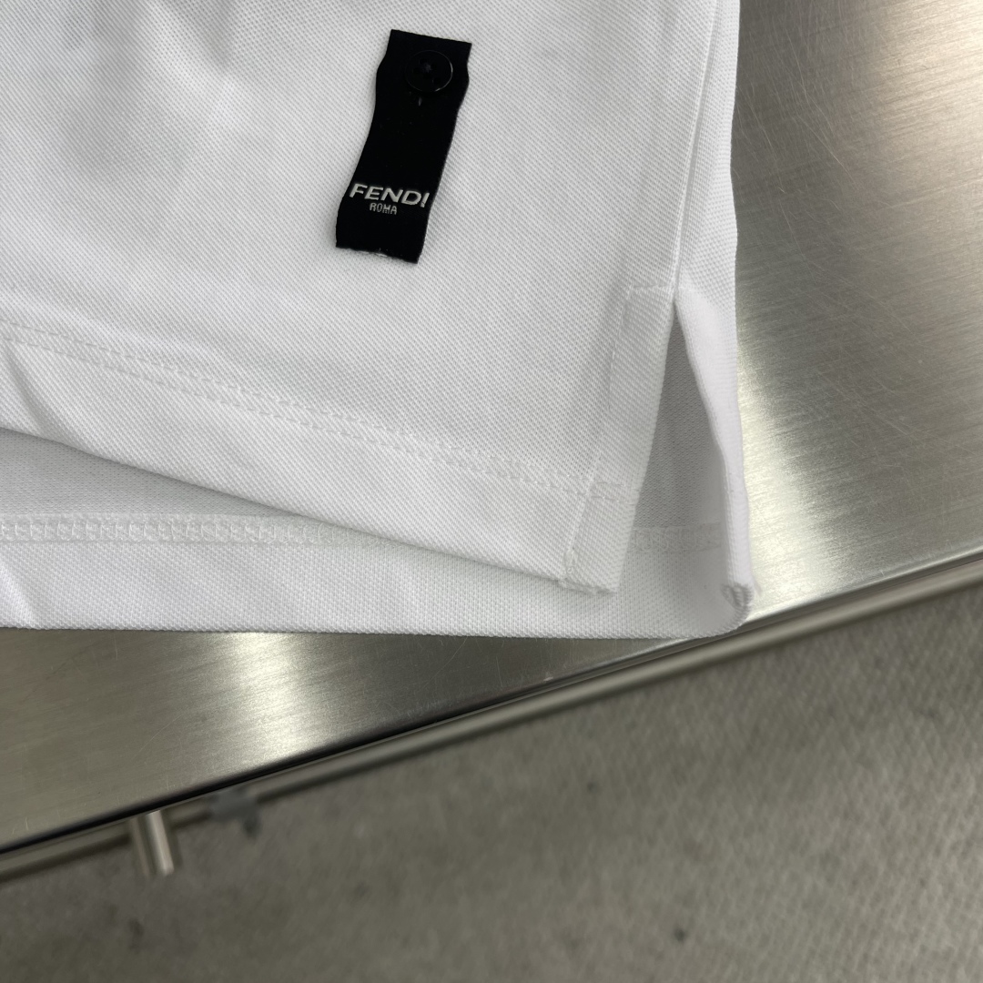 Fendi Men's White Polo Shirt with Double F Logo - Stylish & Comfortable 6 cmp i1743849142116 1867 0 3