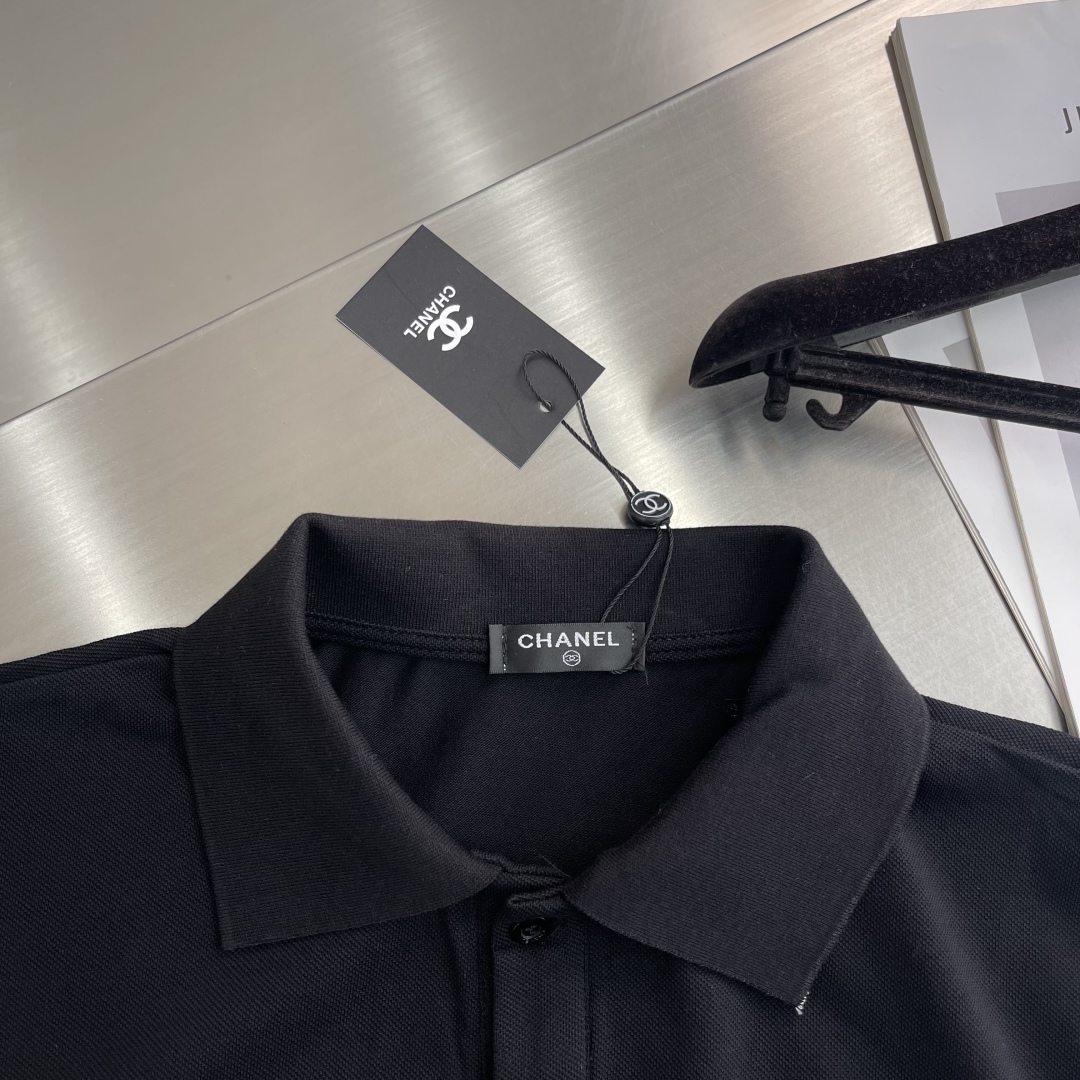 Chanel Classic Embroidered Cuff Polo Shirt - High Quality, Breathable Fabric 3 cmp i1743849828509 2030 0 0