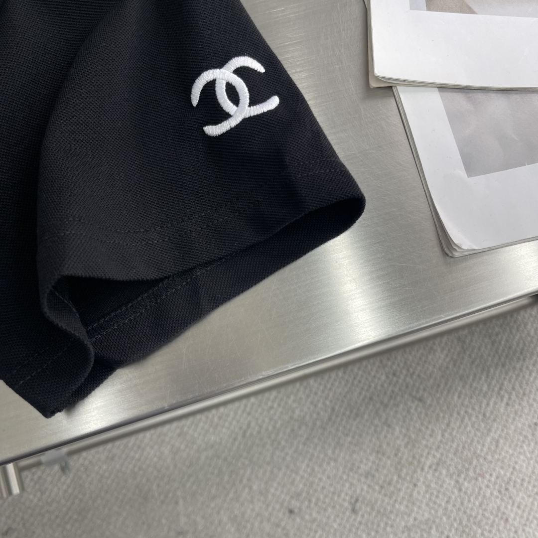 Chanel Classic Embroidered Cuff Polo Shirt - High Quality, Breathable Fabric 5 cmp i1743849828528 2769 0 2