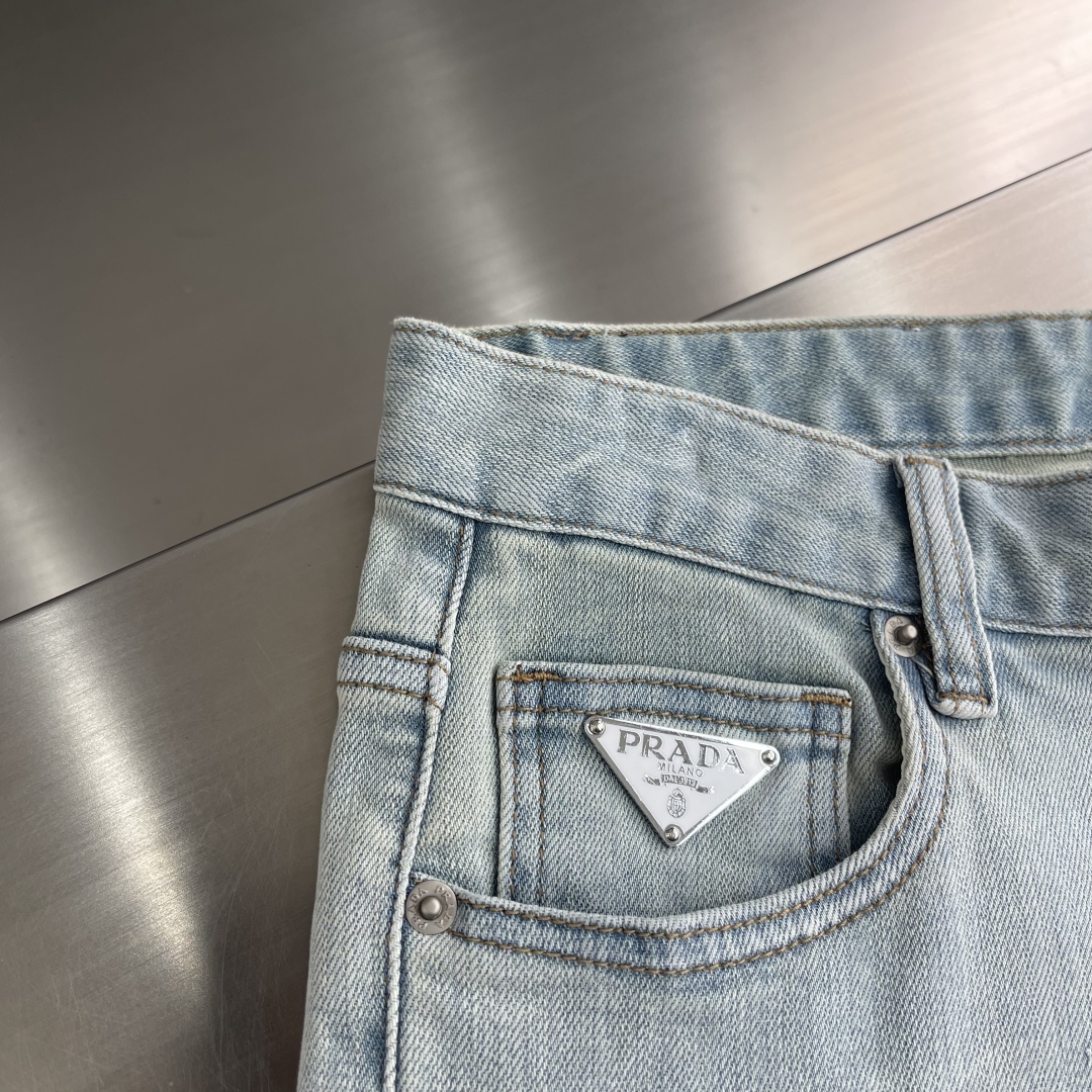 Prada Men's Slim Fit Light Blue Jeans, Soft & Comfortable, Sizes 29-38 6 cmp i1743850461019 2259 0 2