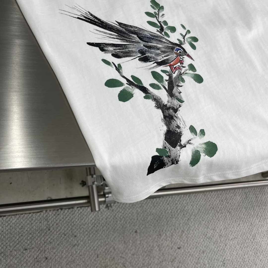 LOEWE Spring/Summer T-Shirt with Embroidered Bird and Logo Design 6 cmp i1743934376615 668 0 3