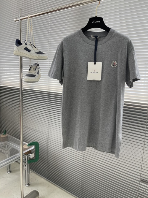 Moncler Classic Logo Patch T-Shirt Soft Cotton Knit Tee for Men and Women 1 Moncler Classic Logo Patch T-Shirt Soft Cotton Knit Tee for Men and Women