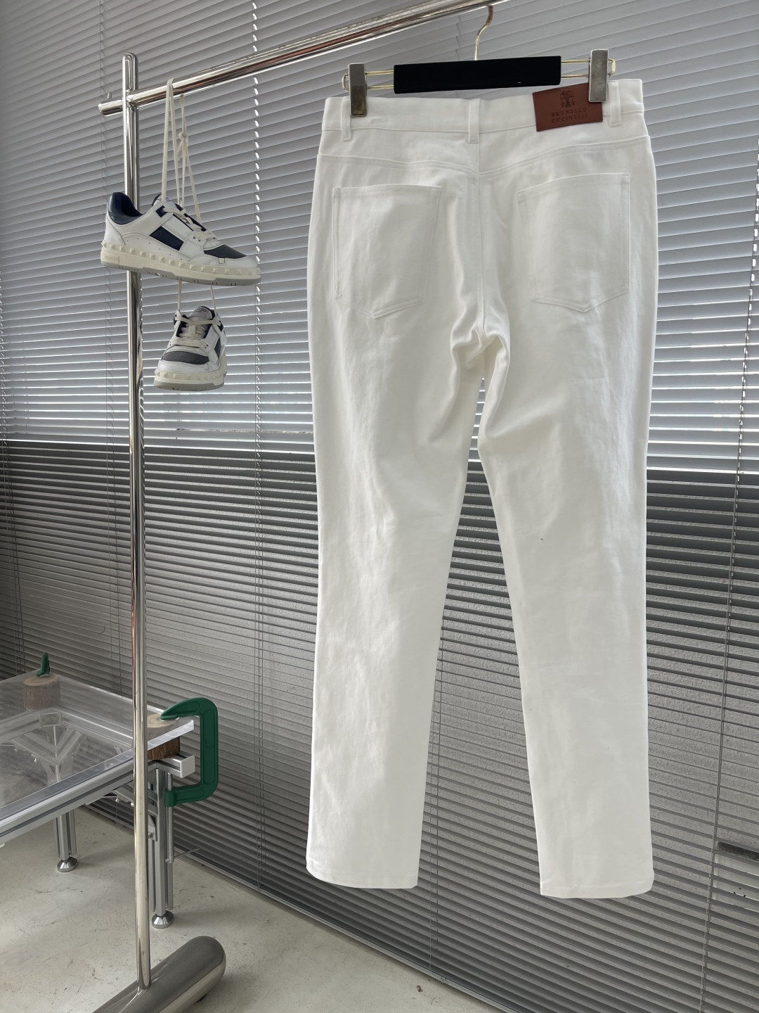 Celine White Straight Leg Denim Jeans, Classic Five-Pocket Design for Men 2 cmp i1744020683236 7267 0 8