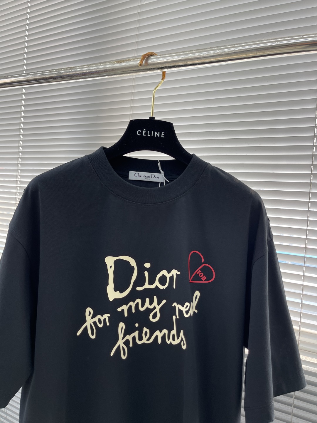 Dior 'For My Real Friends' Graphic Print Cotton Blend Short Sleeve T-Shirt 2 cmp i1744023386338 4211 0 6