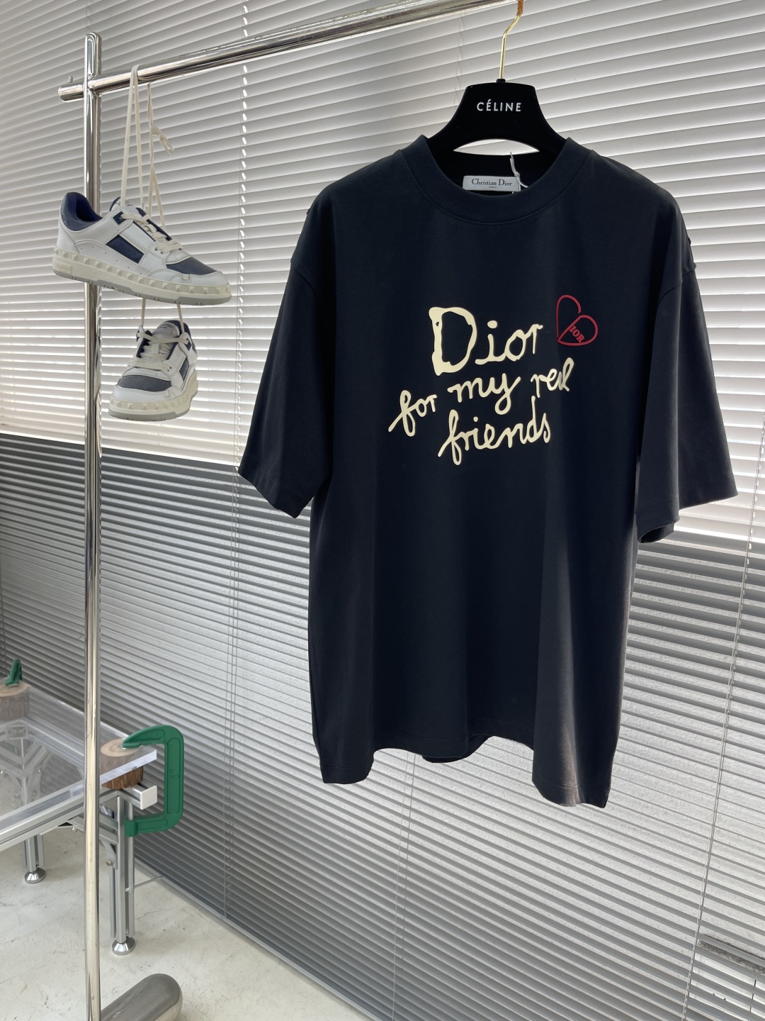 Dior 'For My Real Friends' Graphic Print Cotton Blend Short Sleeve T-Shirt 1 cmp i1744023386360 7751 0 5