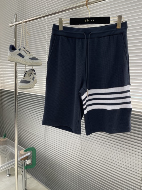 Waffle Knit Shorts with Signature Stripe Detail - Premium Cotton Blend 1 Waffle Knit Shorts with Signature Stripe Detail - Premium Cotton Blend