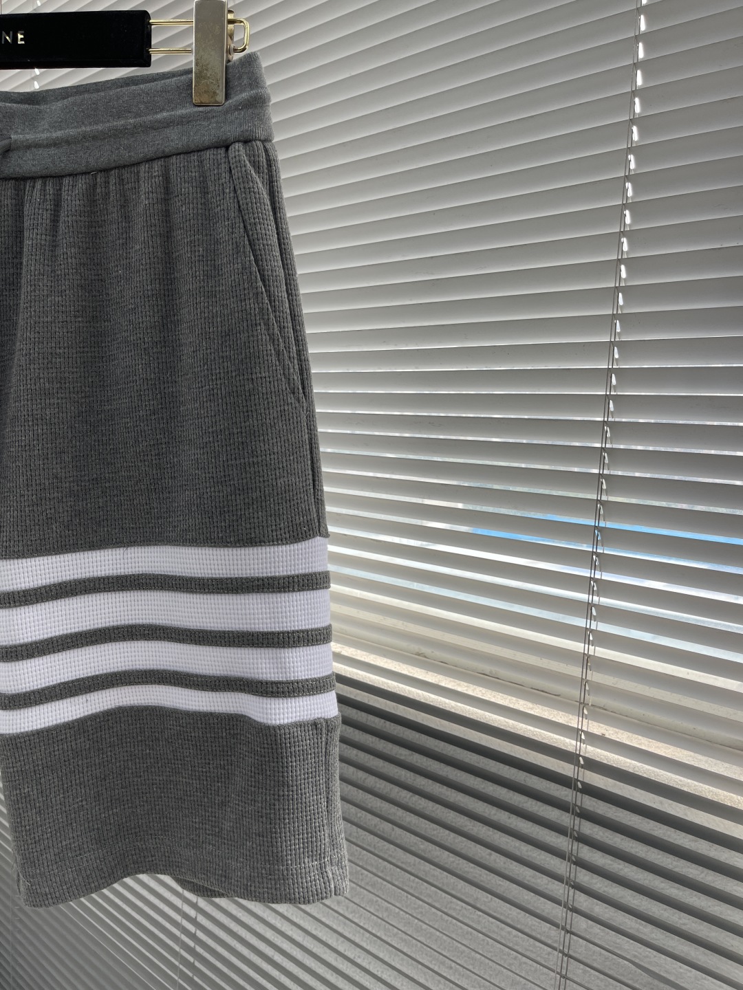 Thom Browne Waffle Knit Shorts with Four-Bar Stripe Detail - Men's 2 cmp i1744023890477 8863 0 7