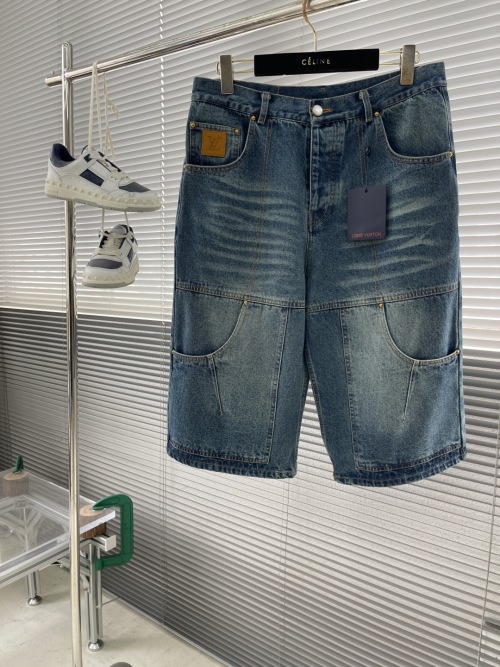 Louis Vuitton 25SS Denim Shorts: Vintage Wash, Relaxed Fit, Designer Details 1 Louis Vuitton 25SS Denim Shorts: Vintage Wash, Relaxed Fit, Designer Details