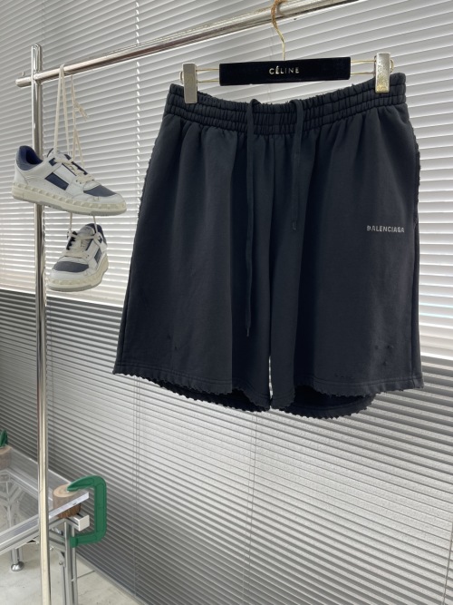 Balenciaga Back Rhinestone High-Density Velvet Shorts - Soft, Comfortable 1 Balenciaga Back Rhinestone High-Density Velvet Shorts - Soft, Comfortable