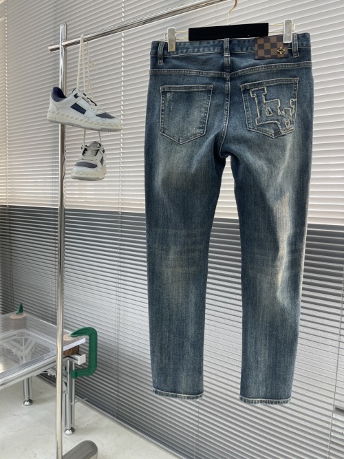 Louis Vuitton Men's Classic Straight-Leg Jeans - Washed Blue, Sizes 29-38 1 Louis Vuitton Men's Classic Straight-Leg Jeans - Washed Blue, Sizes 29-38