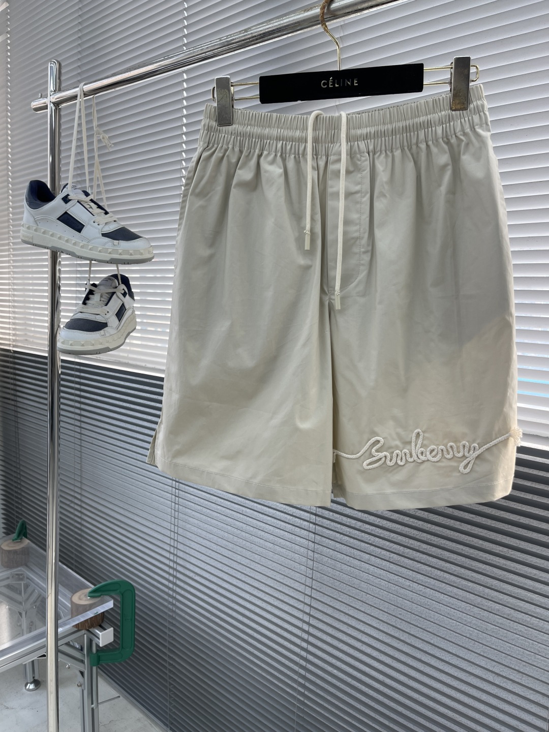 Burberry Men's Relaxed Fit Beach Shorts in Italian Cotton Poplin