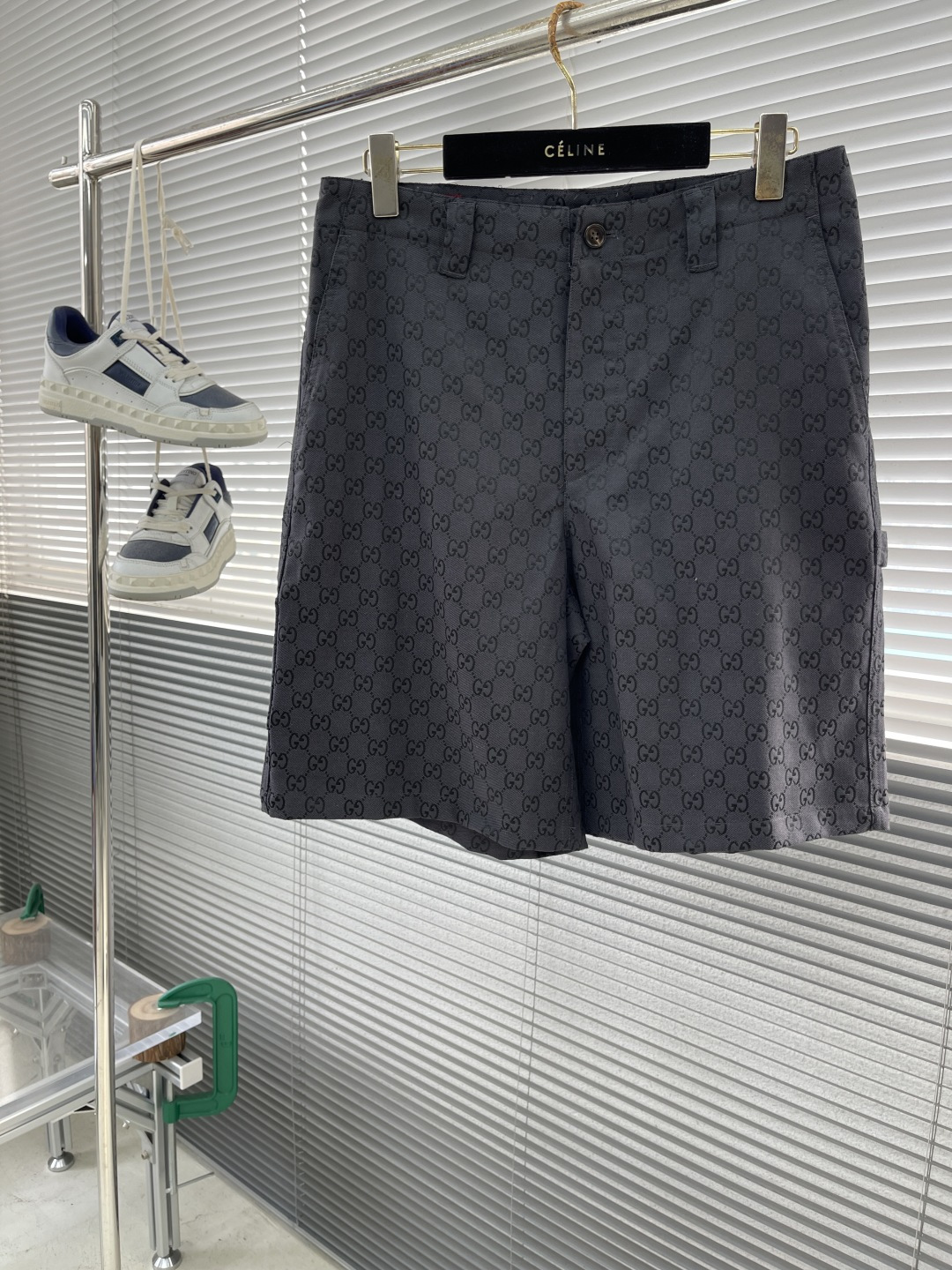 Gucci Men's Black GG Canvas Shorts - Spring Summer Collection