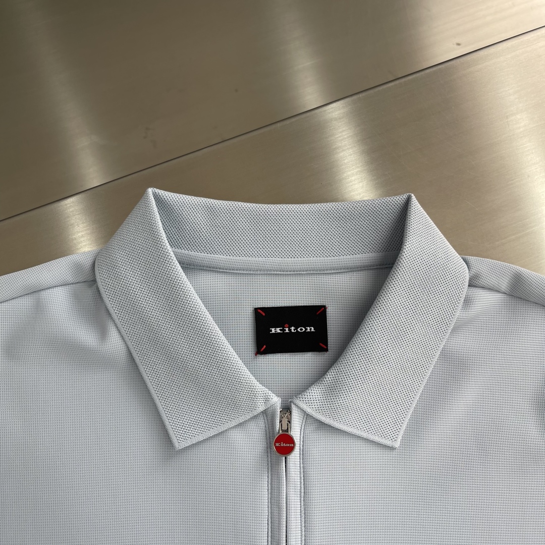 Kiton Men's Light Blue Stretch Polo Shirt, Italian Luxury Design 3 cmp i1744026727898 1339 0 1