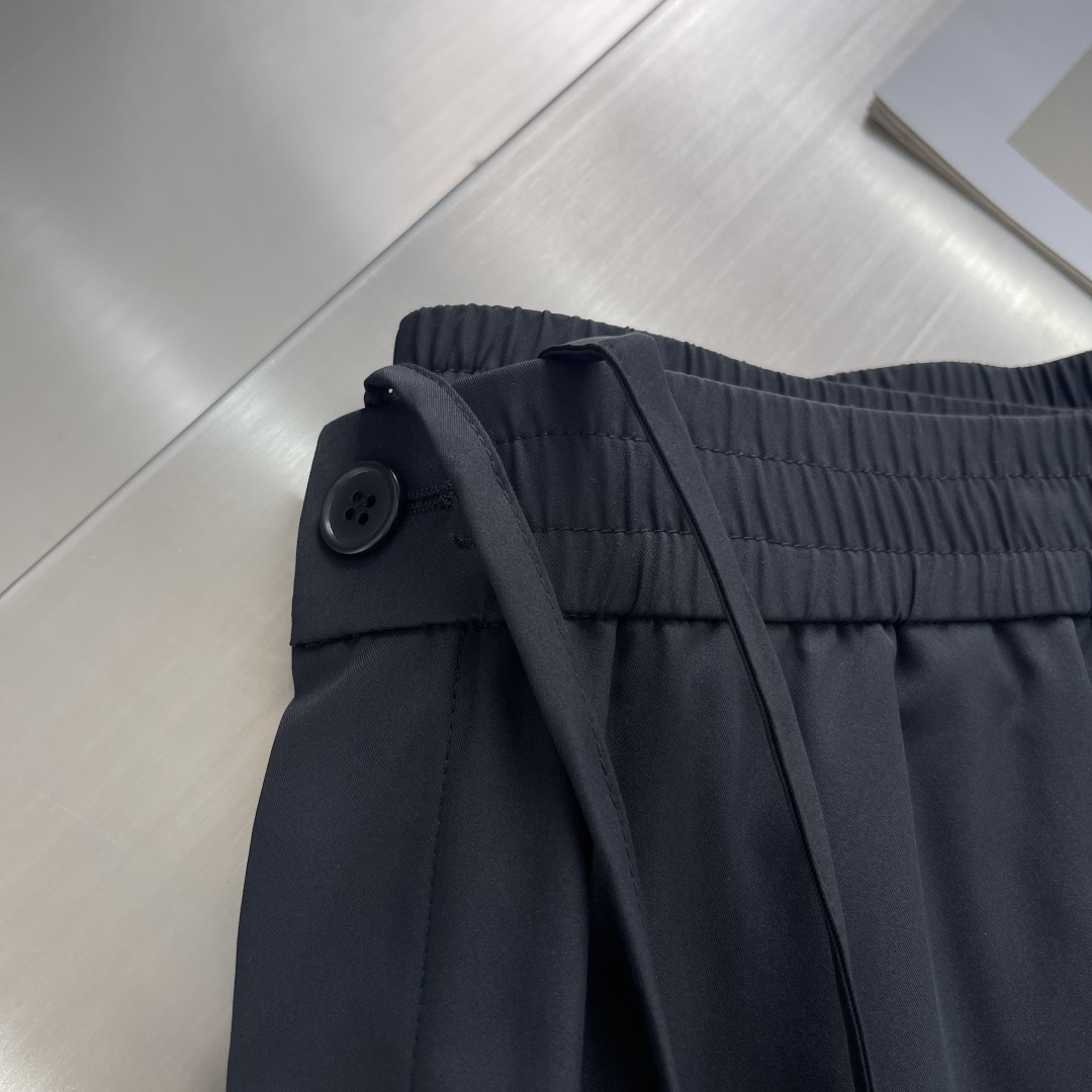 ZEGN 25ss Recycled Leisure Pants with Back Pocket for Embroidery, Sizes M-4XL - 图片 4