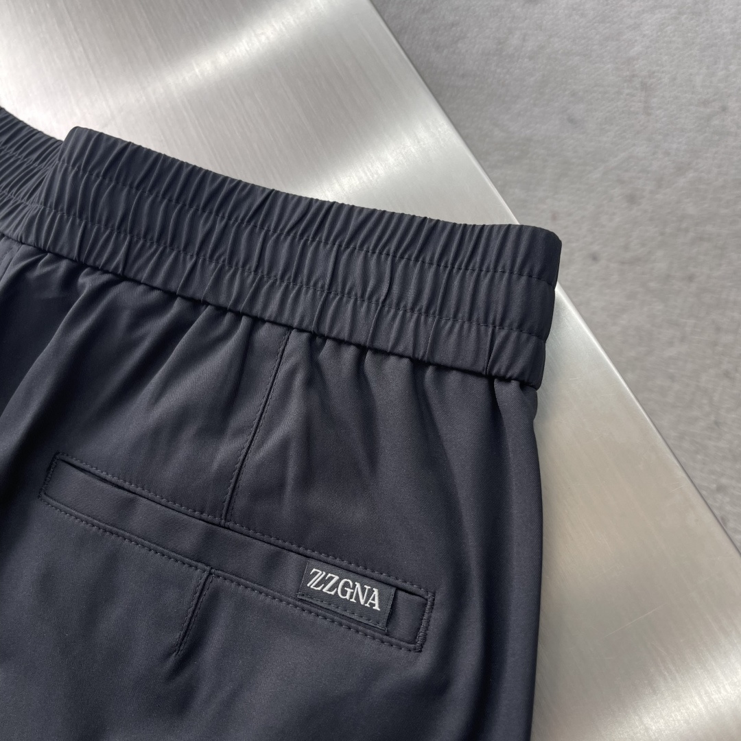 ZEGN 25ss Recycled Leisure Pants with Back Pocket for Embroidery, Sizes M-4XL - 图片 8