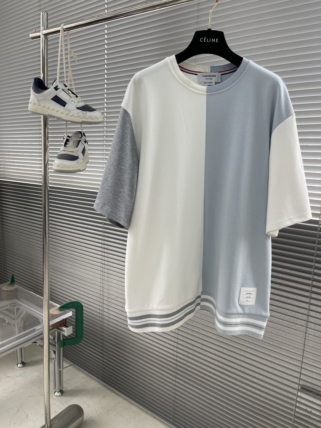 Thom Browne Color Block Cotton T-Shirt | Short Sleeve Tee For Men and Women 1 cmp i1744110169626 1945 0 5