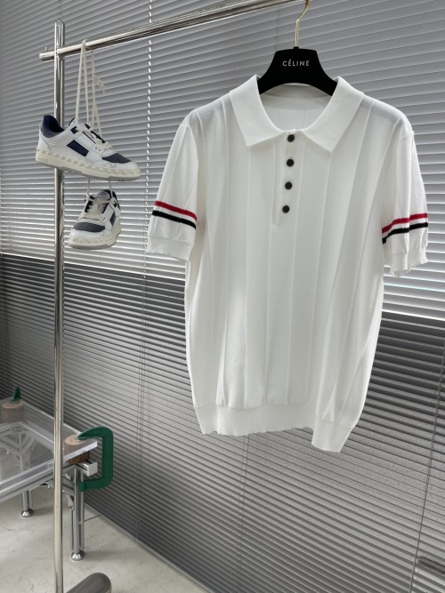 Classic Striped Trim Polo Shirt | Soft, Breathable Fabric, Various Sizes 1 Classic Striped Trim Polo Shirt | Soft, Breathable Fabric, Various Sizes