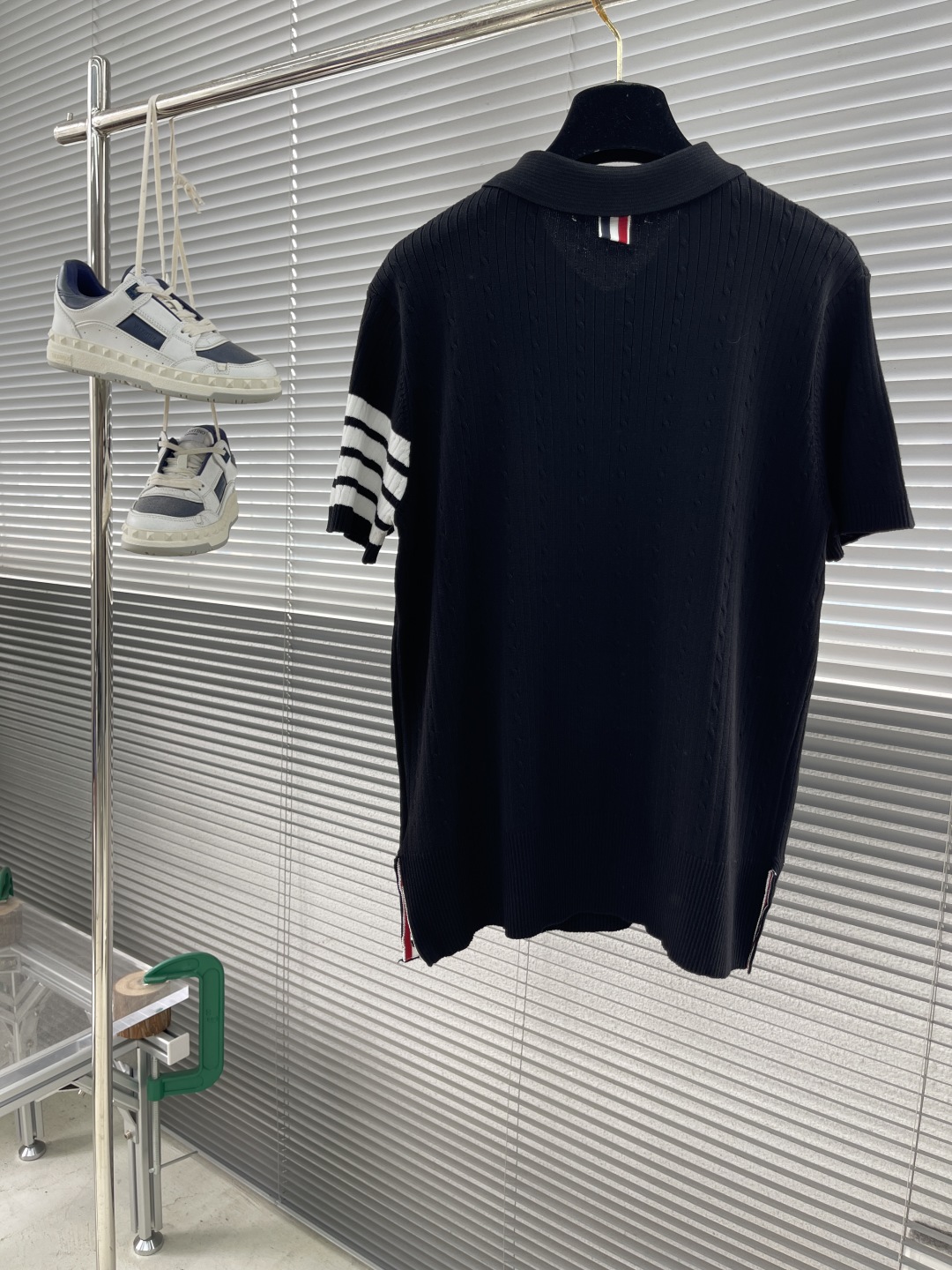 Thom Browne Men's Four-Bar Knit Polo Shirt - Soft, Refined Summer Essential 9 cmp i1744110341743 4836 0 8