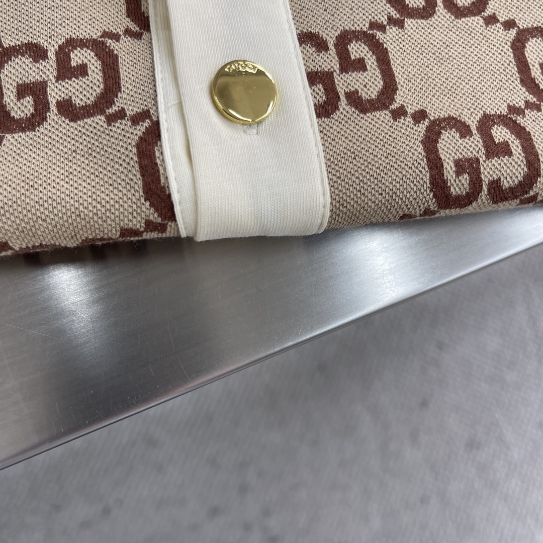 Gucci Men's Beige GG Monogram Polo Shirt - Soft, Comfortable, & Stylish 4 cmp i1744111023667 1111 0 1
