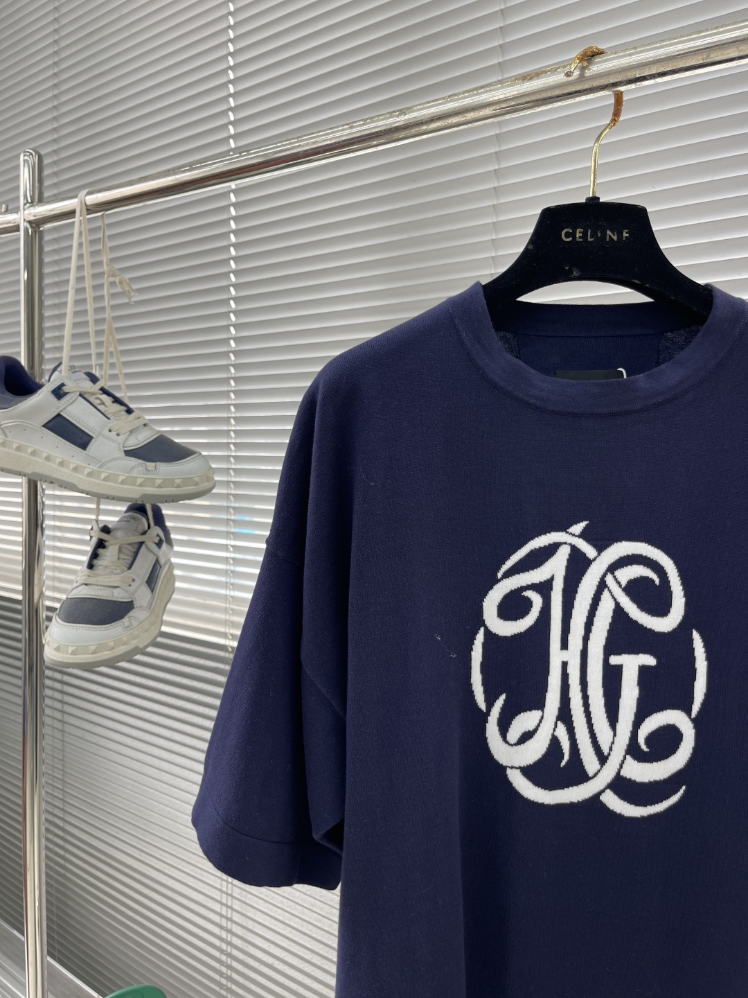 HG Applique Knit Crewneck Short Sleeve T-Shirt - Unisex, 25SS New Style 2 cmp i1744112878412 9327 0 5