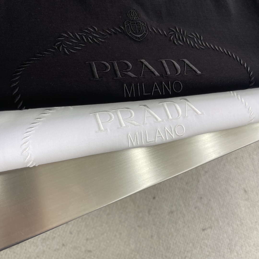 Prada Milano Logo T-Shirt - Heavyweight Fabric, Enzyme Wash for Comfort 4 cmp i1744196003244 4033 0 1