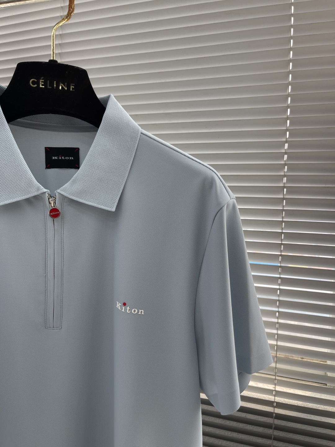 Kiton Men's Light Blue Stretch Polo Shirt, Italian Luxury Design 2 cmp i1744199448522 5493 0 6