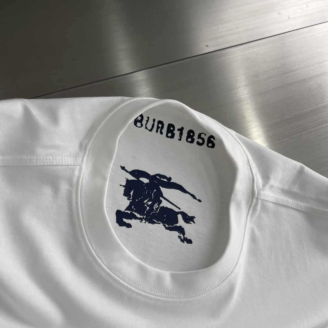Burberry 2025 Spring/Summer Short Sleeve T-Shirt with Burnout Logo Design 6 cmp i1744437475031 574 0 3