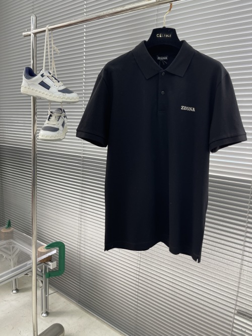 ZEGNA Men's Black Polo Shirt | Short Sleeve Classic Fit | Sizes M-3XL 1 ZEGNA Men's Black Polo Shirt | Short Sleeve Classic Fit | Sizes M-3XL
