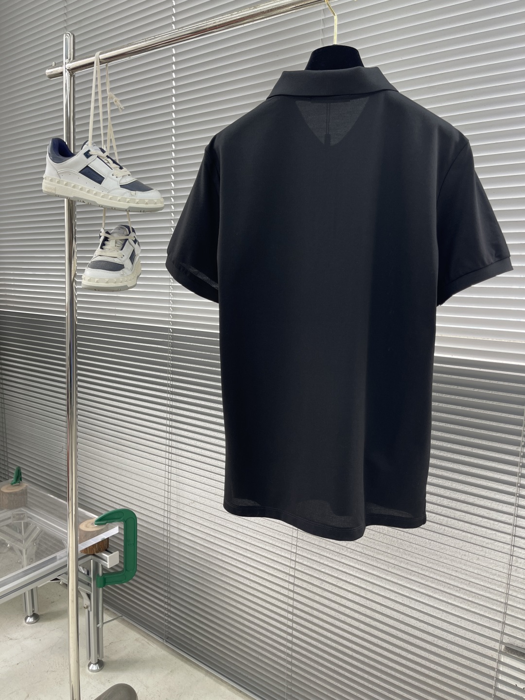 Kiton Men's Black Cotton Blend Short Sleeve Polo Shirt with Logo 8 cmp i1744536443562 7783 0 7