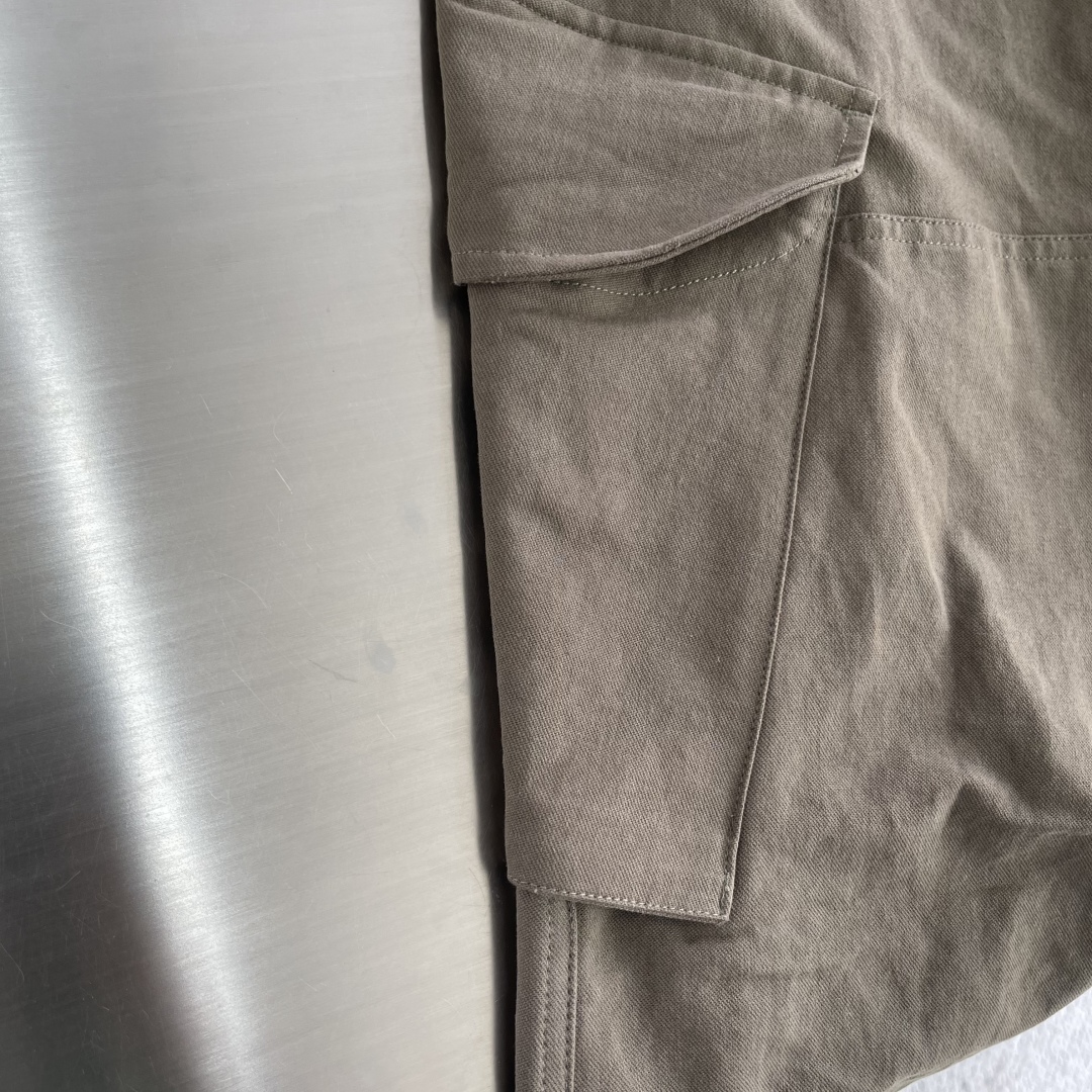 Acne Studios Khaki Green Woven Cargo Pants with Tag Detail 5 cmp i1744626725725 4391 0 4
