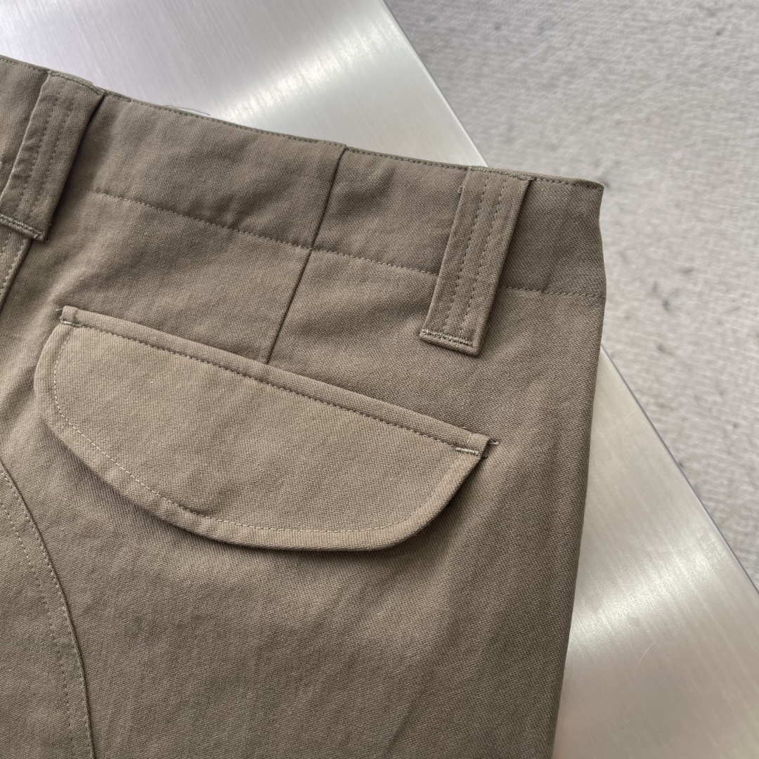 Acne Studios Khaki Green Woven Cargo Pants with Tag Detail 8 cmp i1744626728069 7798 0 0